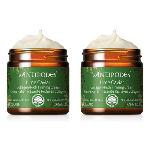 Antipodes Lime Caviar Collagen-Rich Firming Cream 60mL Pack of 2