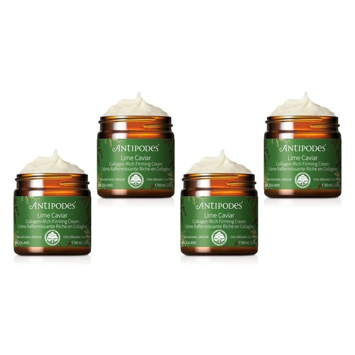 Antipodes Lime Caviar Collagen-Rich Firming Cream 60mL Pack of 4