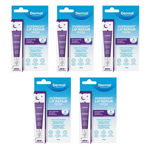 Dermal Therapy Overnight Lip Repair 10g Pack of 5