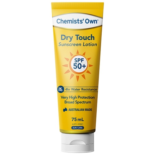 Chemists' Own Dry Touch Sunscreen SPF 50+ 75mL