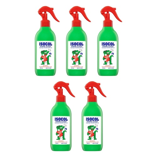 Isocol Rubbing Alcohol 450mL x 3 Bundle of 5