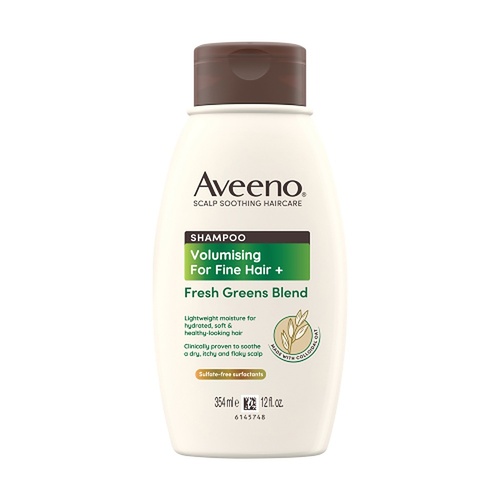 Aveeno Fresh Greens Blend Natural Volumising Shampoo for Fine Hair 354mL