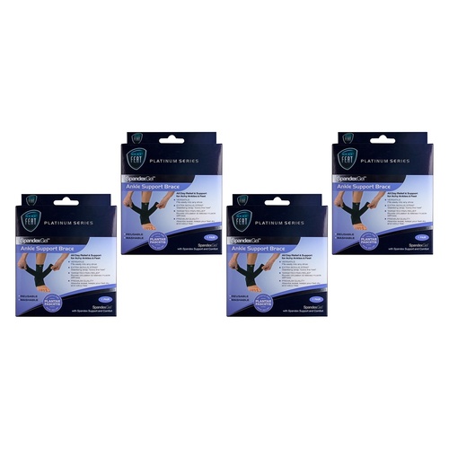 Neat Feat Spandex Gel Ankle Brace, Medium Pack of 4