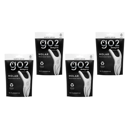 Dentagenie Molar Flosspyx Minty Floss Picks 36 Pack Bundle of 4