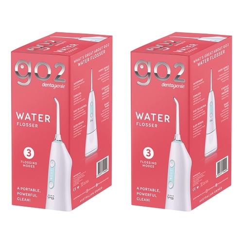 Dentagenie GO2 Water Flosser Cordless Portable Pack of 2