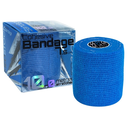 Medstock Cohesive Bandage Blue 7.5cm x 10m 1 Roll