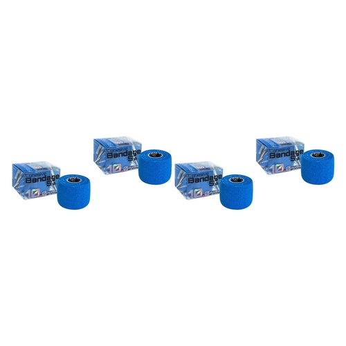 Medstock Cohesive Bandage Blue 5cm x 10m Pack of 4