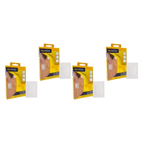 Medstock Fabric Island Dressing 7cm x 10cm 5 Pack Bundle of 4
