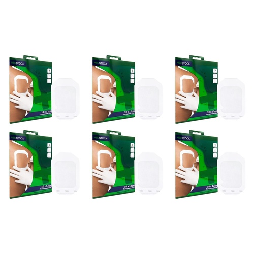 Medstock Transparent Film Dressing 10cm x 12cm 3 Pack Bundle of 6