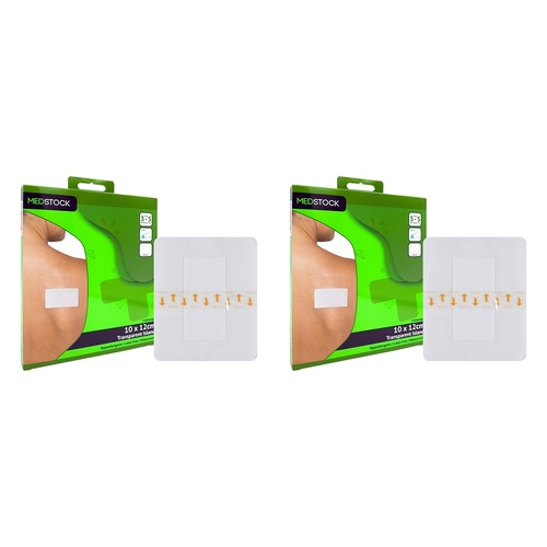 Medstock Transparent Island Dressing 10cm x 12cm 3 Pack Bundle of 2