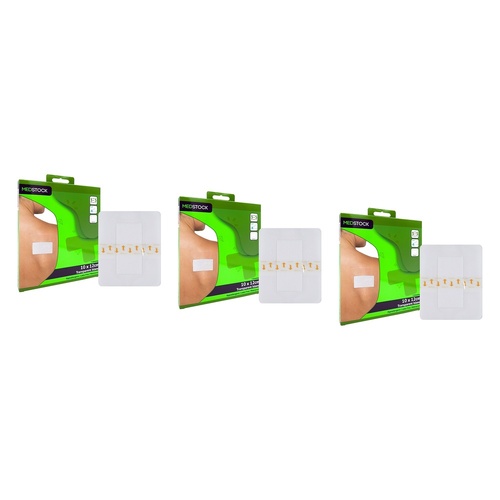 Medstock Transparent Island Dressing 10cm x 12cm 3 Pack Bundle of 3