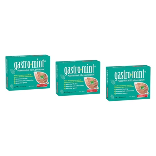 Gastromint Peppermint Oil 60 Capsules Pack of 3