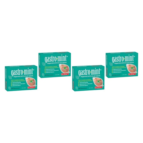 Gastromint Peppermint Oil 60 Capsules Pack of 4