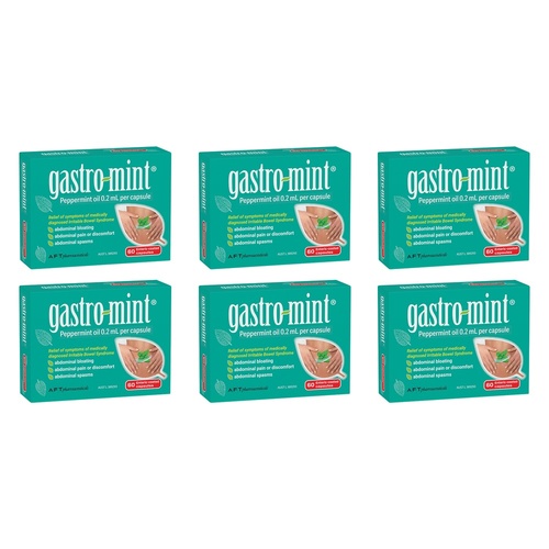 Gastromint Peppermint Oil 60 Capsules Pack of 6
