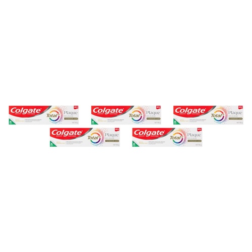 Colgate Total Plaque Release Toothpaste Fragrant Mint 95g Pack of 5