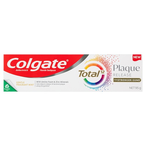 Colgate Total Plaque Release Toothpaste Fragrant Mint 95g