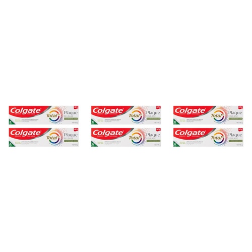 Colgate Total Plaque Release Toothpaste Reviving Cool Mint 95g Pack of 6