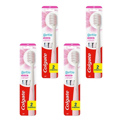Colgate Gentle Gum Care Manual Toothbrush Soft Bristles 2 Pack Bundle of 4