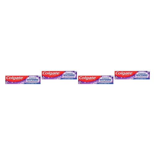 Colgate Advanced Whitening Purple Toothpaste 120g Pack of 4