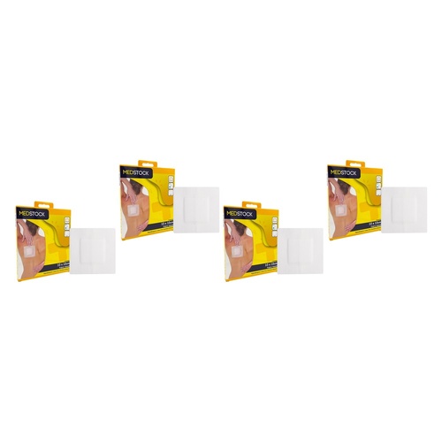 Medstock Fabric Island Dressing 10cm x 10cm 5 Pack Bundle of 4