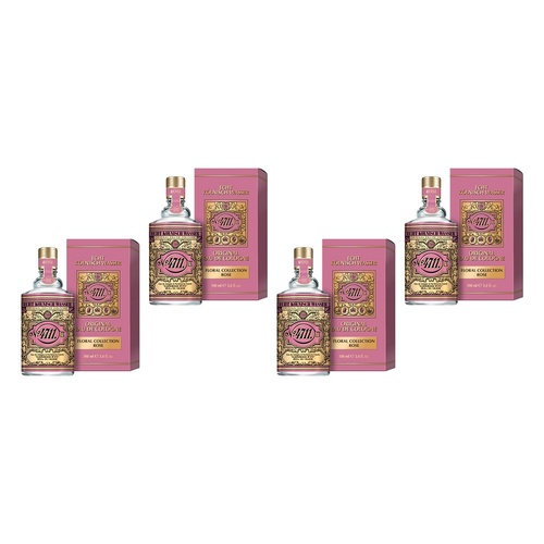 4711 Original EDC Floral Rose 100mL Pack of 4