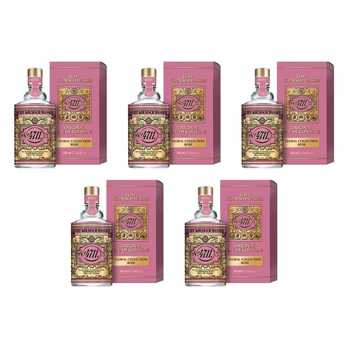 4711 Original EDC Floral Rose 100mL Pack of 5