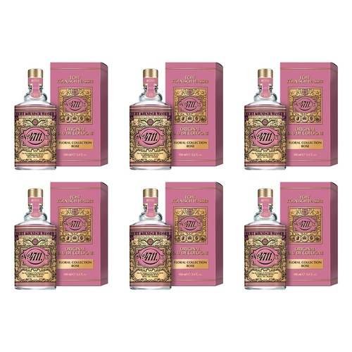 4711 Original EDC Floral Rose 100mL Pack of 6