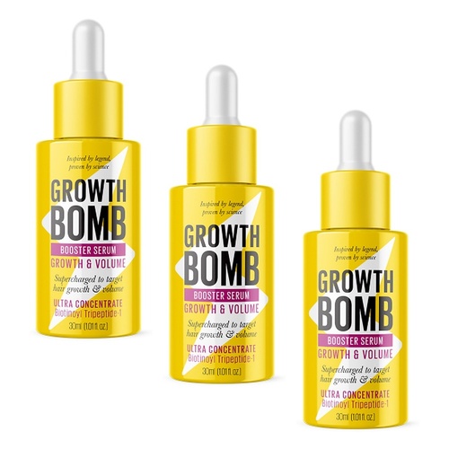 Growth Bomb Booster Serum Growth & Volume 30mL Pack of 3