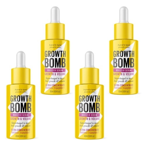 Growth Bomb Booster Serum Growth & Volume 30mL Pack of 4