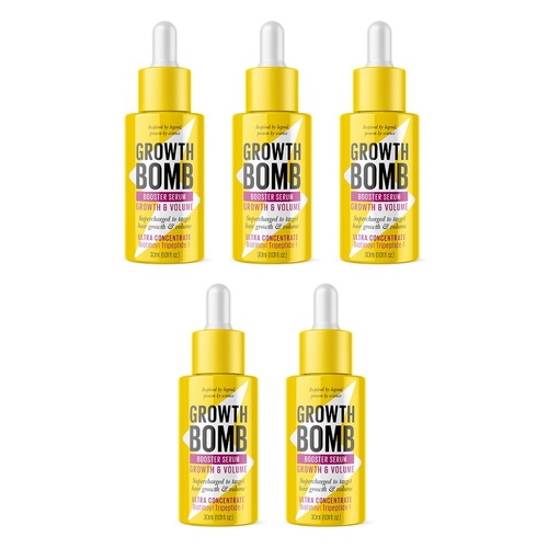 Growth Bomb Booster Serum Growth & Volume 30mL Pack of 5
