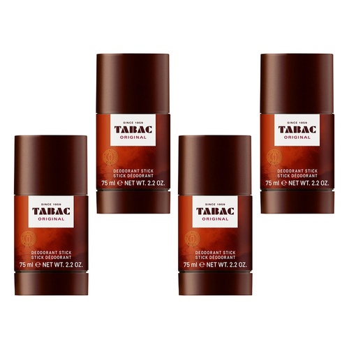 Tabac Original Deodorant Stick, 75mL Pack of 4