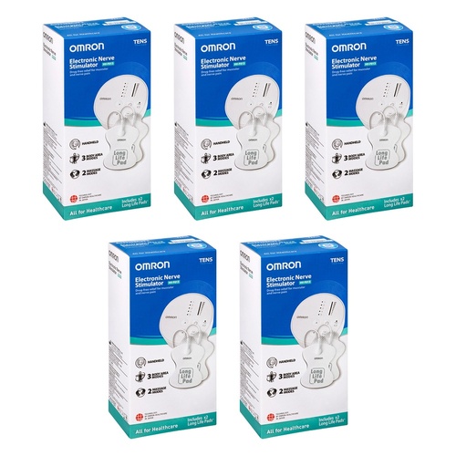 Omron HVF013 TENS Therapy Device Pack of 5