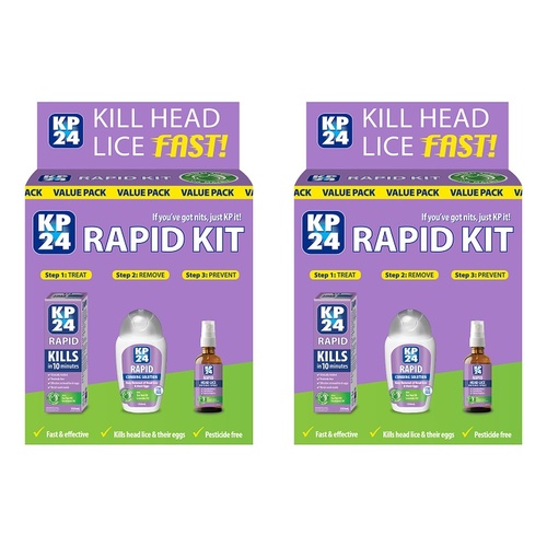 KP24 Rapid Head Lice Kit Pack of 2