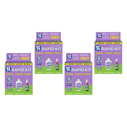 KP24 Rapid Head Lice Kit Pack of 4