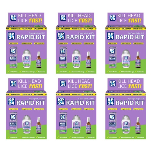 KP24 Rapid Head Lice Kit Pack of 6
