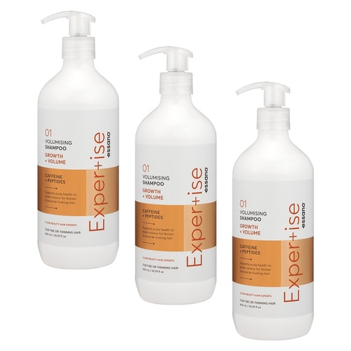 Essano Expertise Volumising Growth Shampoo 600mL Pack of 3