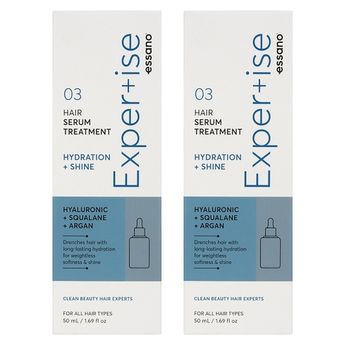 Essano Expertise Hydration + Shine Treatment 50mL Pack of 2