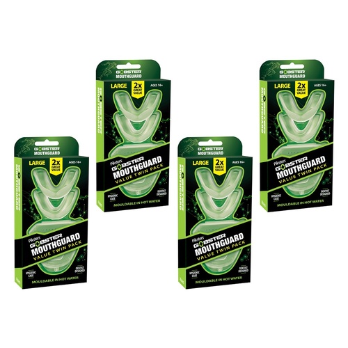 Gobsters Mouthguard Large 2 Pack Bundle of 4