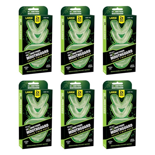 Gobsters Mouthguard Large 2 Pack Bundle of 6