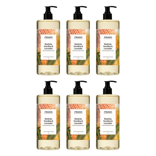 Bosisto's Banksia Nerolina and Lavender Body Wash 1 L x 3 Bundle of 6