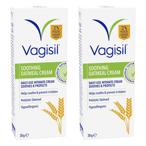 Vagisil Soothing Oatmeal Cream 30g Pack of 2