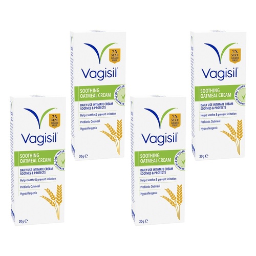Vagisil Soothing Oatmeal Cream 30g Pack of 4