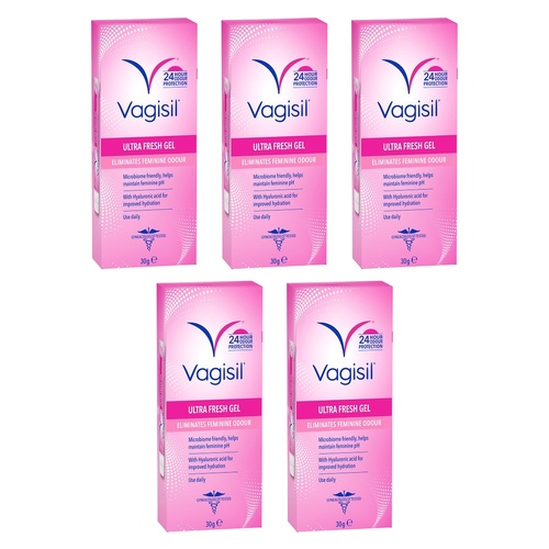 Vagisil Ultra Fresh Gel 30g Pack of 5