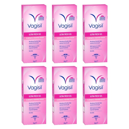 Vagisil Ultra Fresh Gel 30g Pack of 6