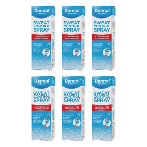 Dermal Therapy Sweat Control Spray 60mL Pack of 6