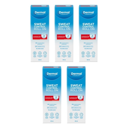 Dermal Therapy Sweat Control Roll On 60mL Pack of 5
