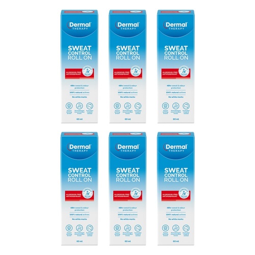 Dermal Therapy Sweat Control Roll On 60mL Pack of 6