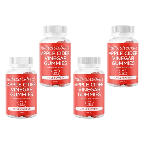 Haircarebear Apple Cider Vinegar Gummies Pack of 4
