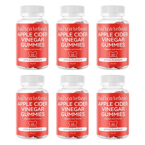 Haircarebear Apple Cider Vinegar Gummies Pack of 6