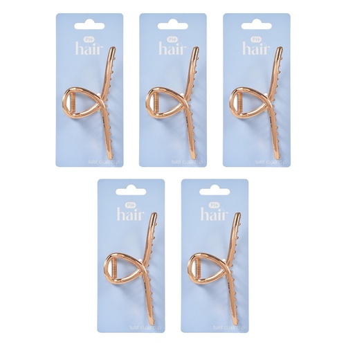 Pharmacy Health Twist Claw Clip Gold Pack of 5